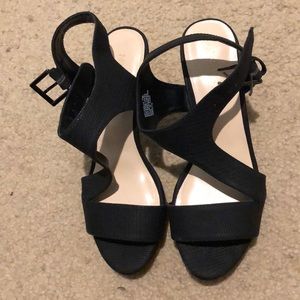 Nine West black high heels